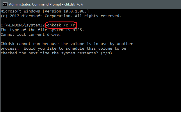 Check disk