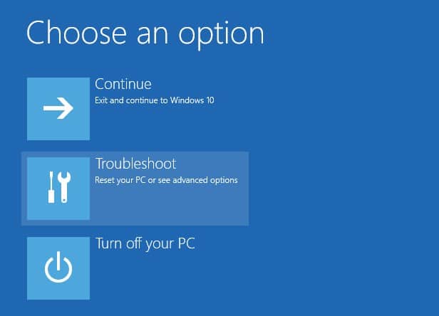 Choose an Option