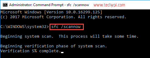 sfc scannow