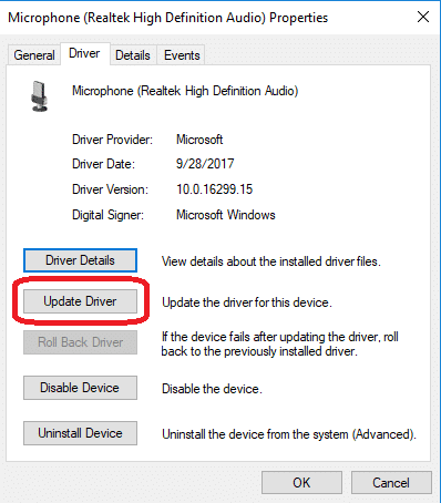 update driver