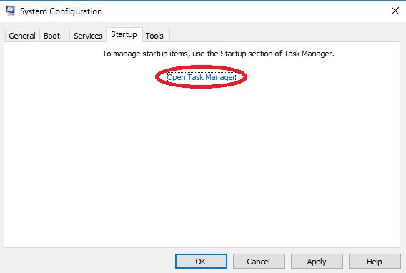 open task manager