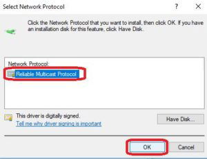 install network protocol