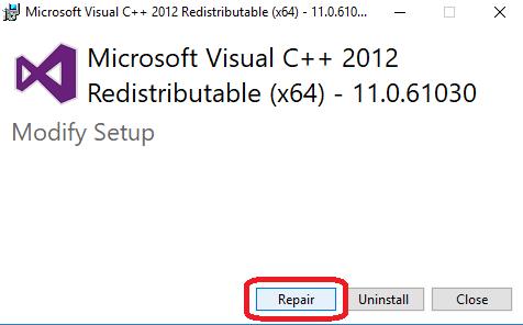 repair button