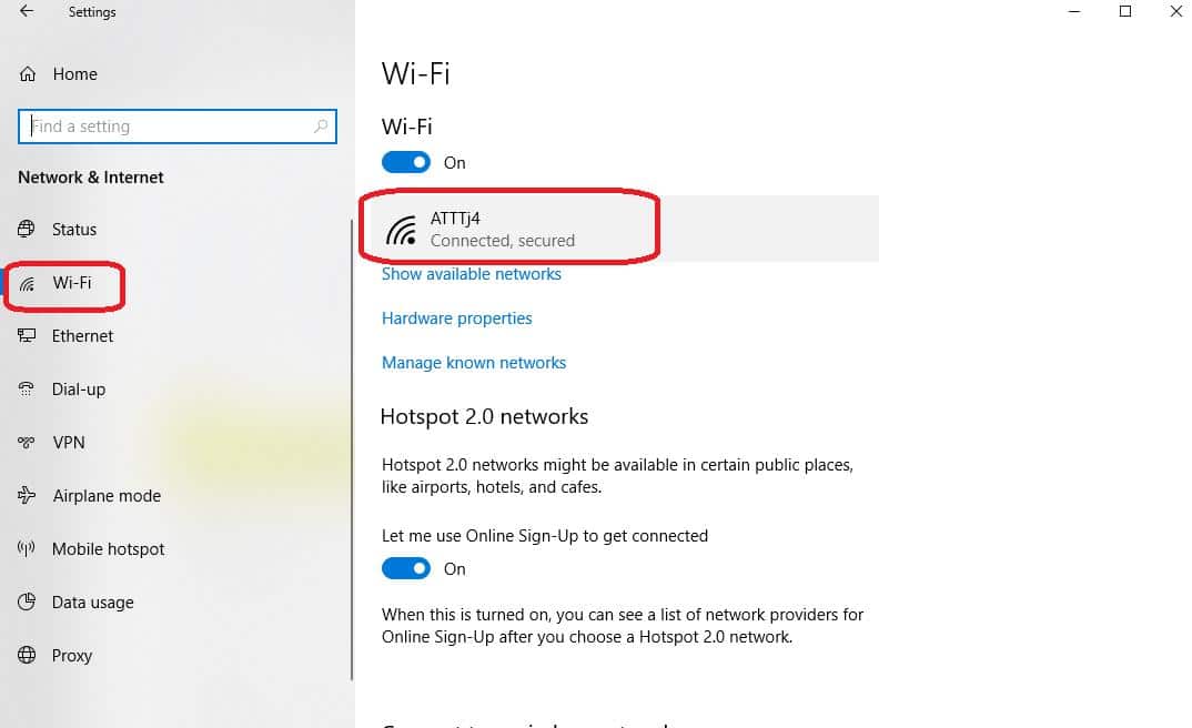 wifi name