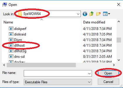 SysWOW64 dllhost