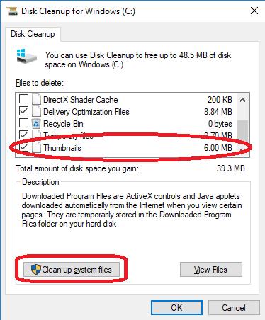 clean up system files