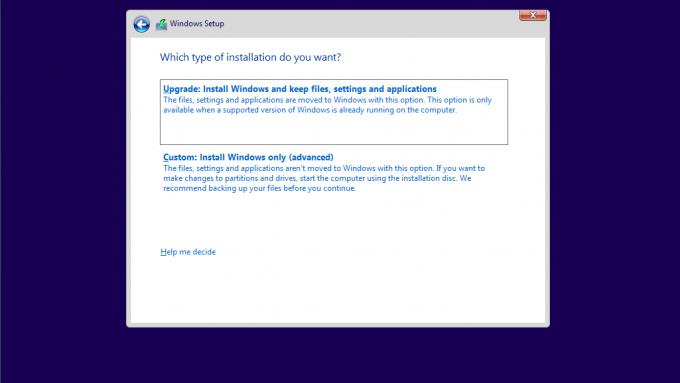 Windows 10 custom installation
