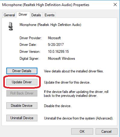 update driver