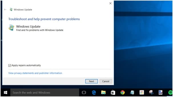 Dépannez Windows Update