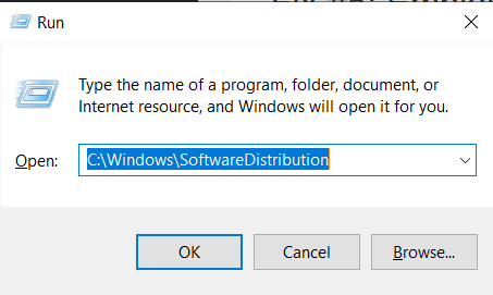 run SoftwareDistribution
