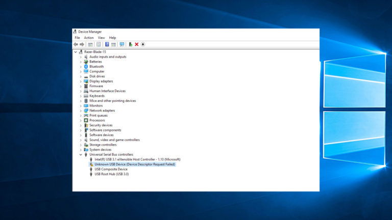 [Fixed] "Device Descriptor Request Failed" Repair Guide