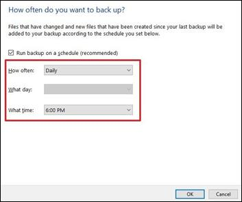 run backup on a schedule