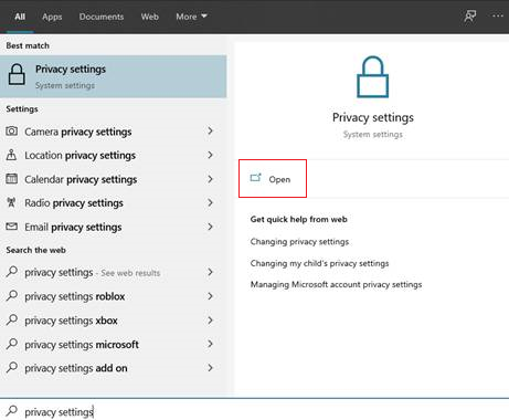 Privacy Settings