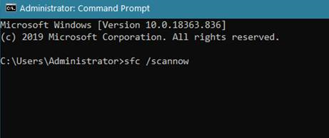 sfc /scannow