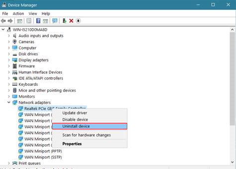Uninstall device