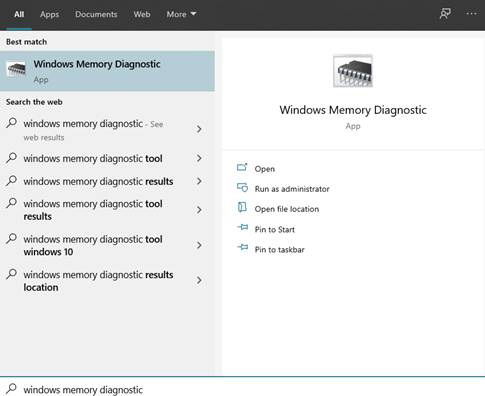 Windows Memory Diagnostic