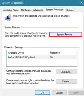 System Restore