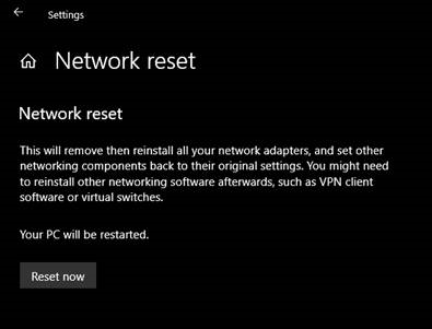 Reset now