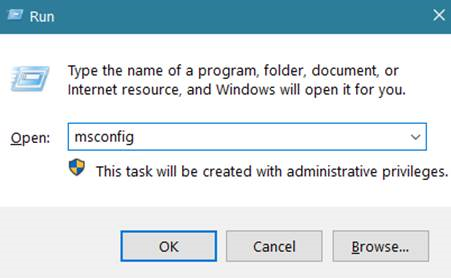 msconfig