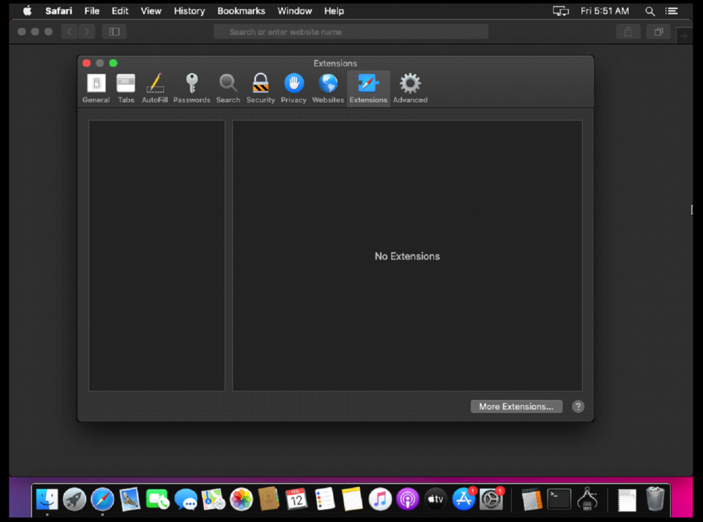 Disabled Browser Extension