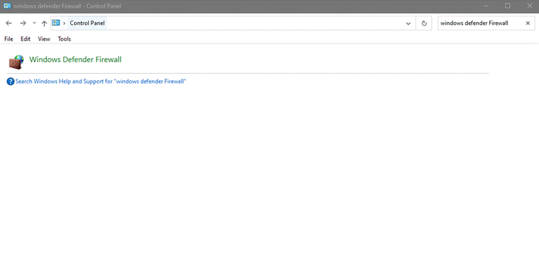 Windows Defender Firewall