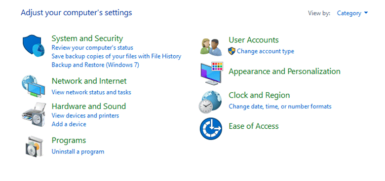 Uninstall a Program