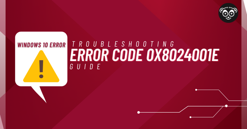 Fix The Windows Update Error Code 0x8024001E