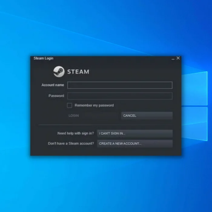 steam login page