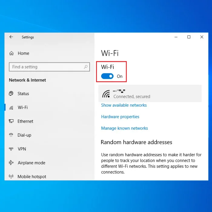 enable wifi