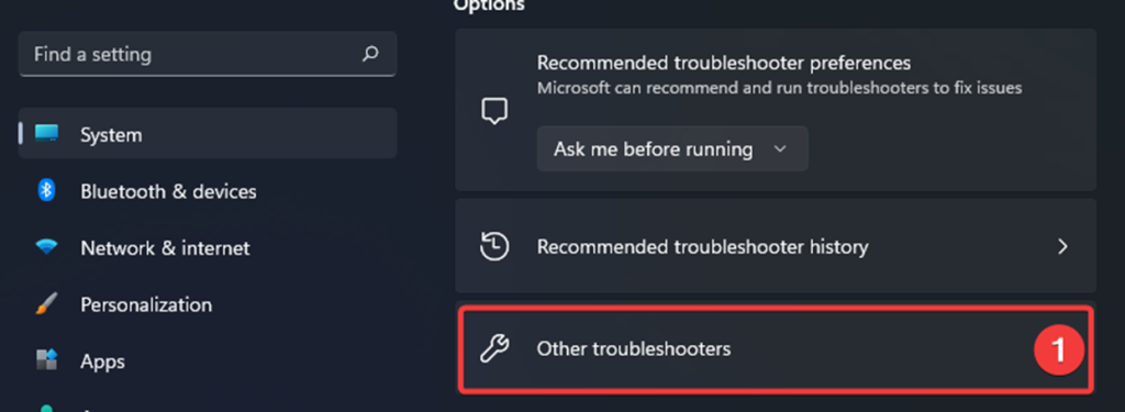 other troubleshooter