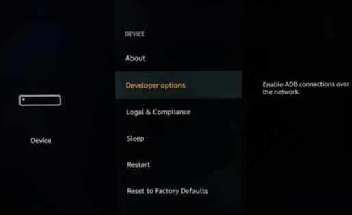 kodi developer options