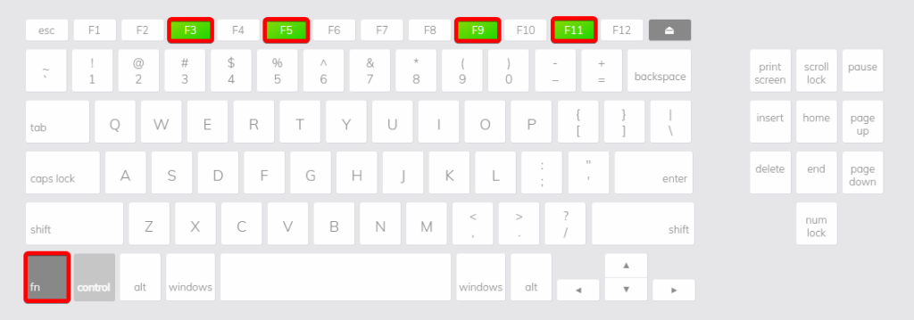 function keys