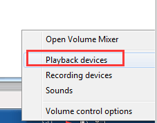 select playback devices