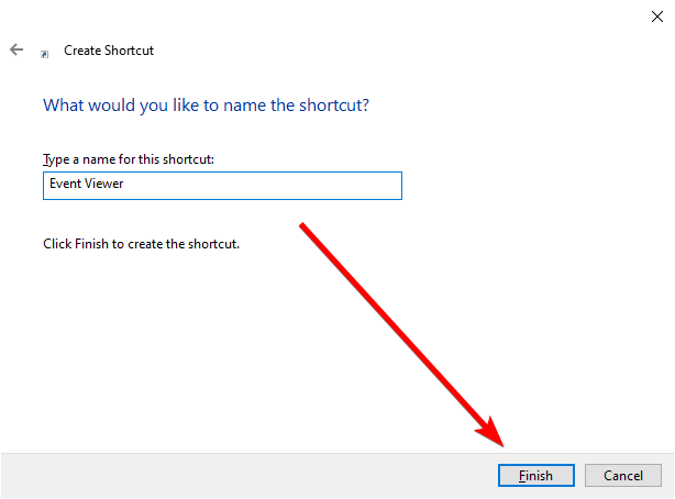 set shortcut name