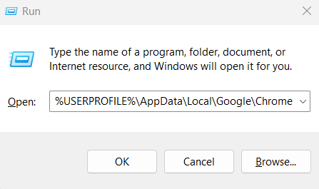 userprofile app data chrome command