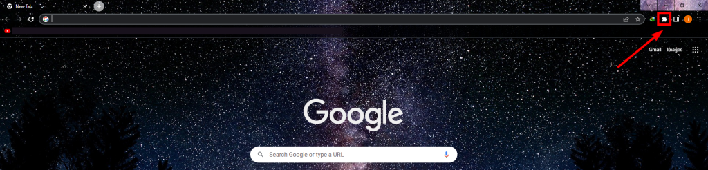 chrome extension button