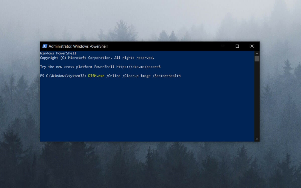 dism in powershell