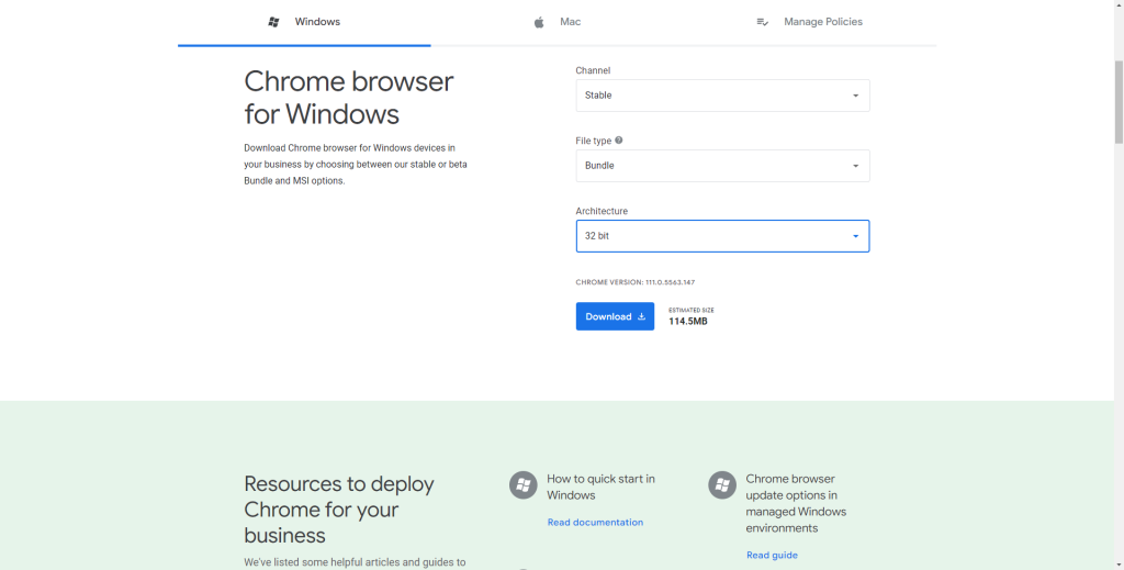 switch to 32bit chrome