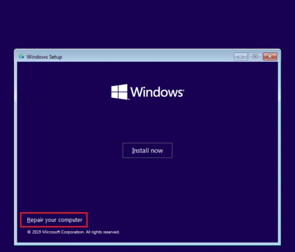 Perform a Repair Install of Windows Thumbnail