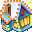 3D Christmas Cottage Full Screen Saver Icon